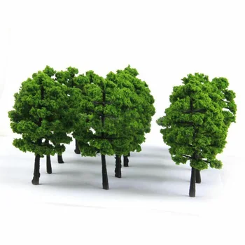 Маркова Новост Модел Дървета Природа на Сградата Зелена Пластмаса, 7 см/2.76 