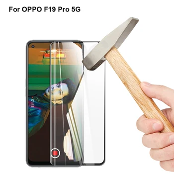 2 елемента Предпазно стъкло за екран с пълно покритие 9H За OPPO F19 Pro 5G Пълно покритие Защитно Закалено Стъкло За OPPO F 19 Pro 5G