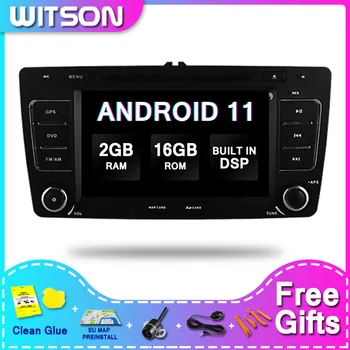 WITSON DSP 2 GB 16 2Din Android 11 Автомобилен Мултимедиен Плеър За SKODA OCTAVIA 2004-2011 Радио Аудио GPS Глон