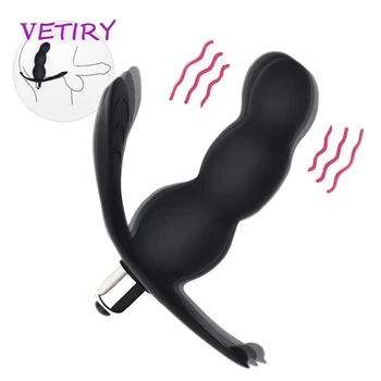 VETIRY Анален Секс играчки 16 Честота на Вибриращ Масажор на Простатата За Мъжете Аналният Мъжки Мъжки Мастурбатор за Мъже Ануса Вибратор Точка G