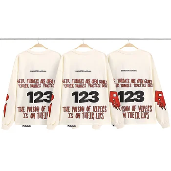 RRR123 Тениска Змия За Мъже и Жени е 1:1 Дрехи-високо качество RRR 123 Тениска с Дълъг ръкав, Тениски