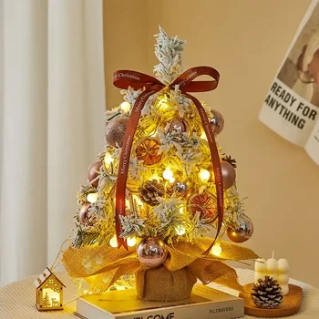 HMTX 1 бр., мини-украса за Коледна елха, малка нощна светлина за хол и спално бельо, подарък за нея,/него/деца, аксесоари за Коледното парти,