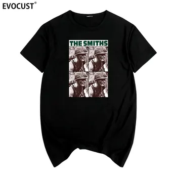 The Smiths Британската Реколта Рок група New Meat Is Murder 1985 Morrissey Marr Лятна тениска с принтом Памучен Мъжки t-shirt Нова дамска ТЕНИСКА