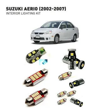 Led вътрешни светлини За Suzuki aerio 2002-2007 8 бр. Led Светлини За Автомобили с комплект за осветление на автомобилни лампи Canbus