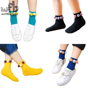 Продажби на дребно, чорапи от 0 до 10 години, Памучни обикновена чорапи за новородено, детски пролетно-есенни чорапи, есен-зима