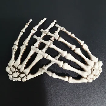 1 Чифт Хелоуин Скелет Ръце Пластмасови Ръце Череп Нокът Скелет Костите на Ръцете за Декорация Хелоуин Cosplay Вечерни Духове Къща