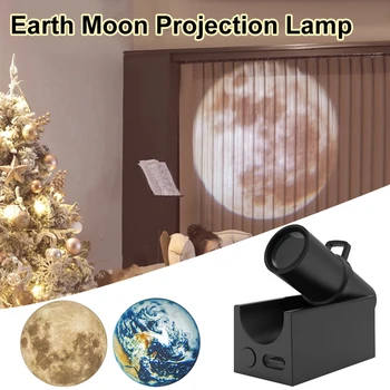 Високо Качество на Земята, Луната Проекционная Лампа USB Led Лампа за Проектор Земя Луна на Планетата Проектор лека нощ Спалня Декорация на Дома