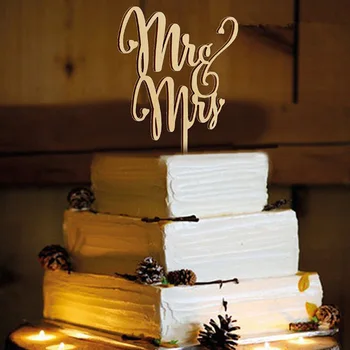 Дървени сватбени бижута торта се включат сватбена торта карта за поръчка на дървени висококачествени бижута занаяти инструменти за украса на тортата