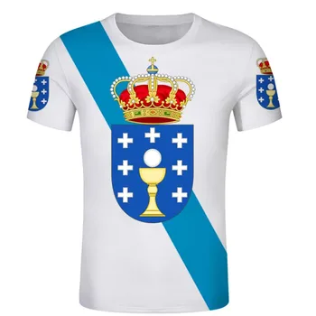 Галисийская Тениска Испанска Галица Тениски Знаме, Емблемата на Тениски, направи си САМ Автономна Общност Името на Града Номер на Детска Спортна Тениска