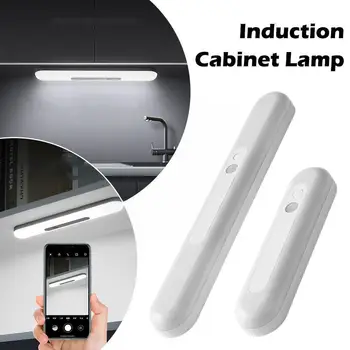 Нов Датчик за Движение, Безжични Led нощна светлина USB Акумулаторна батерия Нощна Лампа За Кухненски Шкаф Лампа За Кабинет Стълба Ба O1S5