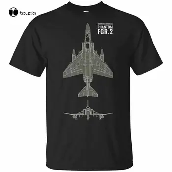 Fgr2 F4 Raf Phantom Flyingraphics Нова Къса Черна Тениска S-5Xl Подарък За Мъже На Поръчка Aldult Тийнейджърката Унисекс Дигитален Печат Xs-5Xl