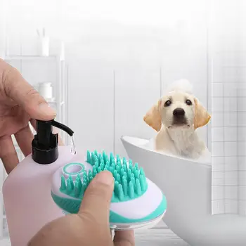 Четка за отстраняване на косми гребен четка за масаж вани котка домашен любимец куче за душ домашни любимци
