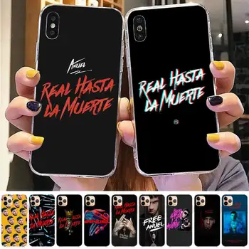 Калъф за телефон Anuel AA Real Hasta La Muerte за iPhone 11 12 13 mini pro XS MAX 8 7 6 6S Plus X 5S SE 2020 XR case