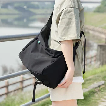 Дамски чанта през рамо, лятна нова стилна и лека чанта-месинджър Mori Момичета, японски и корейски стил, универсална студентски чанта за кръст-бо