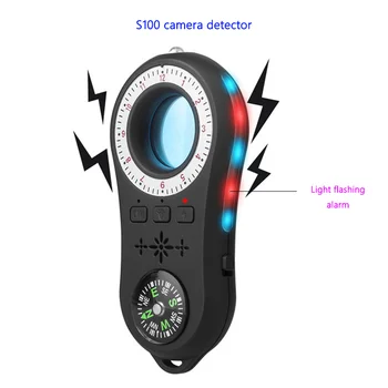 S100 Детектор за Камери Хотел Анти Наблюдение, Подслушване, GPS за Откриване на Смущения Щит Инфрачервен Скенер Безжичен Сигнал за Тревога