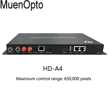 Huidu HD-A4 HD-А5, пълноцветен видео плейър led дисплей скоростна Двухрежимный плейър Huidu A5 HD-A4 поддържа аудио изход