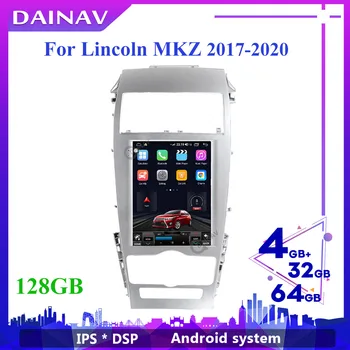 2din android 10,0 HD екран, Авто Мултимедиен DVD Видео Плейър За Lincoln MKZ 2017 2018 2019 2020 Кола Стерео Радио GPS Навигация