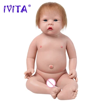 ДЕСИСЛАВА WG1521 50 см на 3,6 кг Реалистичен Силиконов Reborn Baby 3 Цвят на Очите Избор на Новородено Момиче, Детски Играчки за Деца Коледен Подарък