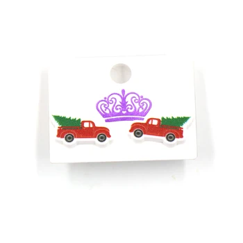 （1 чифт) Нов продукт КН обеци-карамфил За жени Коледен Автомобил сладки Акрилни Декорации