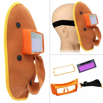 Маска шлем шлем за заваряване на преносима изкуствена кожа с блендой обектива на филтър за слънчева енергия, автоматично затъмняване и функция на слънчевата задължения